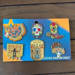 Houston Livestock Show and Rodeo Tejano Pin Set